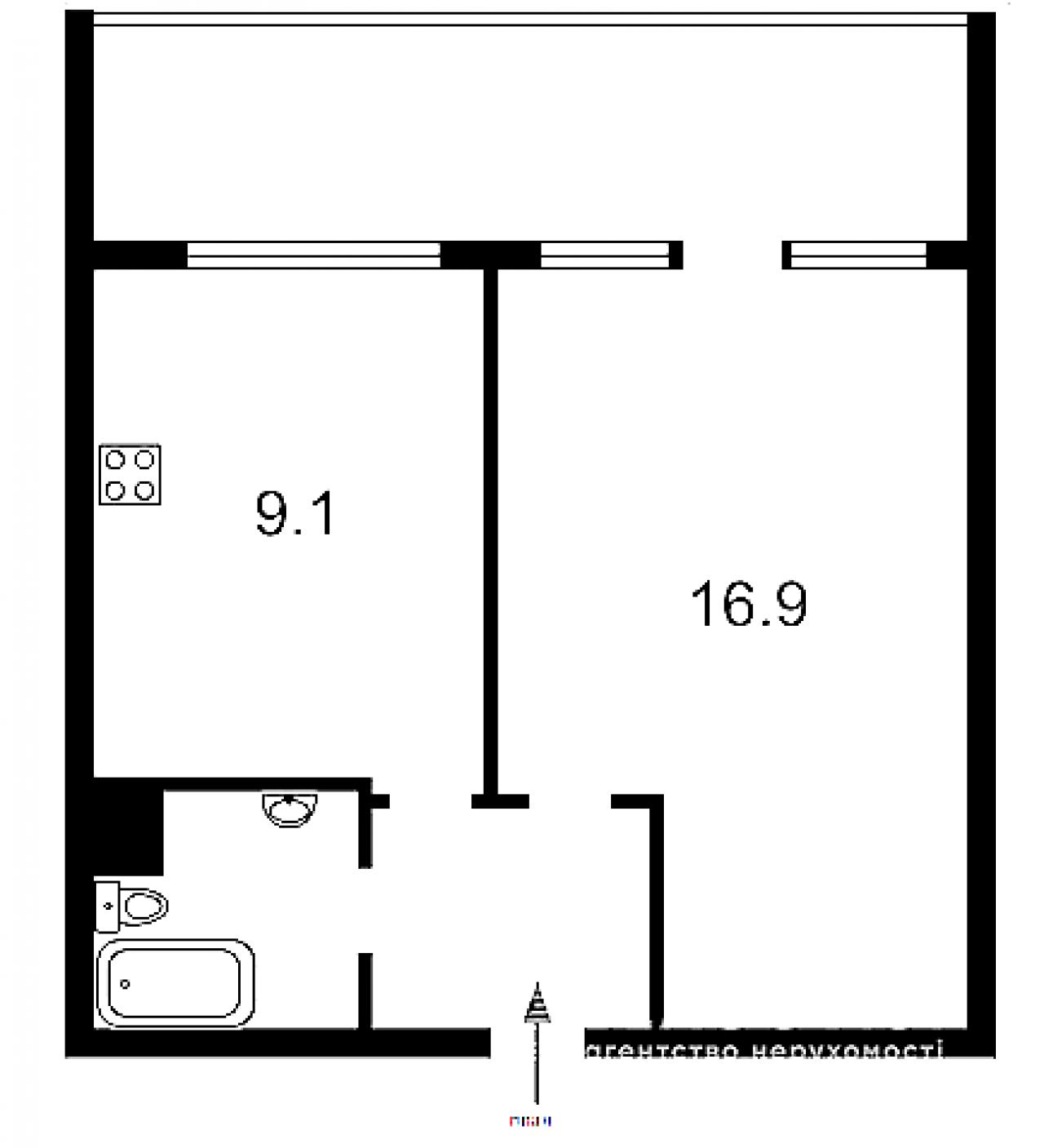 Sell 1-room apartment. Киев, Курская , д. 12а — photo 3